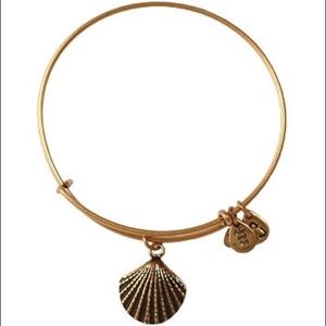 Alex and Ani Gold Shell Bangle